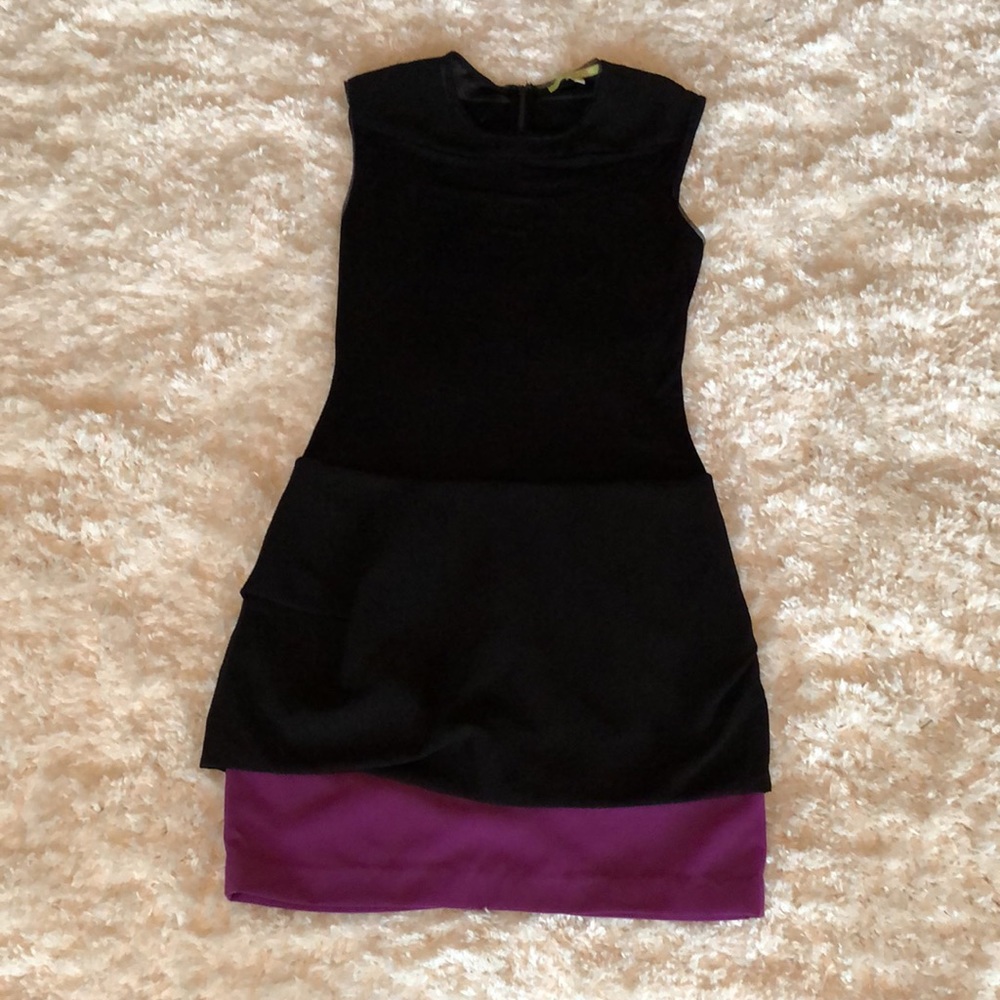 NWT, Gianni Bini, Beautiful Purple & Black Dress! - Picture 5 of 6